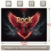 Rock Star Guitar Wings Polyester Fiber Banner Music Theme Wall Decoration Multi functional Home Room Party Decoration