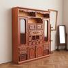 1:12 Scale Wardrobe European Dollhouse Display Cabinet Collectible Model Miniature for