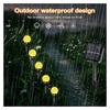 30-LED Crystal Bubble Ball String Lights Outdoor Solar Garden Lights for Lawn Patio Landscape Stake Lamps