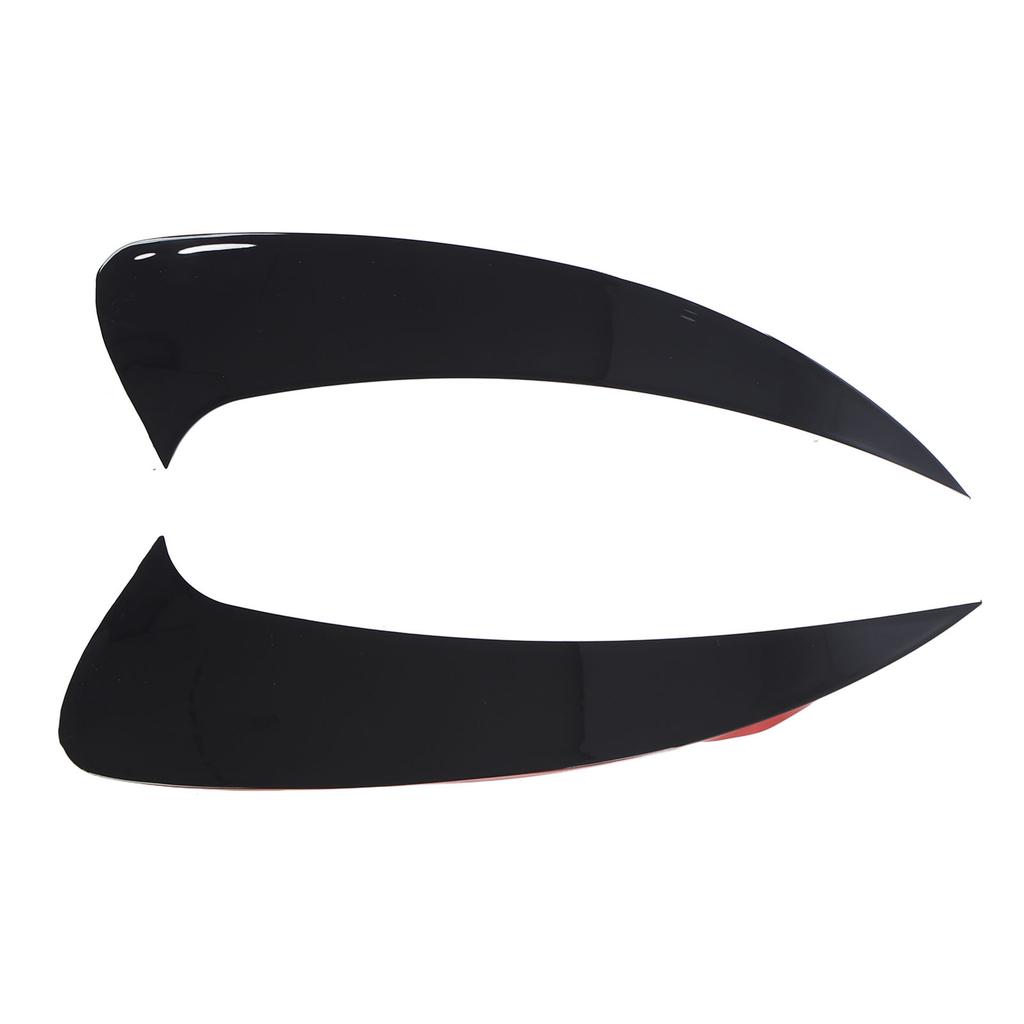 2 Pcs Rear Bumper Spoiler Air Vent Cover Glossy Black Lower Air Vent Cover Trim Frame Replacement