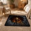 Seasonal Party Accent Piece 3D Halloween Rug, Optical Illusion Floor Mat, Diatomaceous Earth Bath Entryway Rug Spooky Depth Area for Living