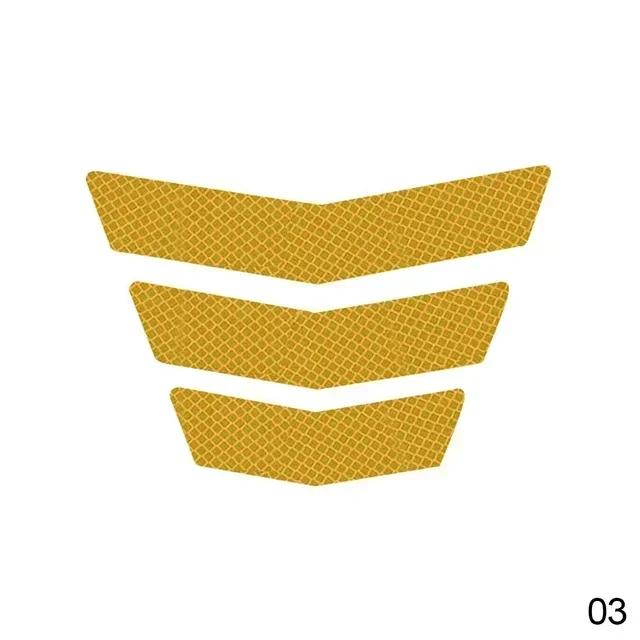 3 Stück Motorradaufkleber Reflektierend Warnung Trapezförmiger Pfeil Heckfender Racing Stoßstange Aufkleber Klebeband für Auto LKW Fahrrad