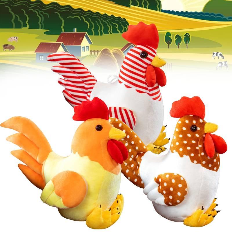 צעצוע תרנגול קטיפה לאוהבי חיות