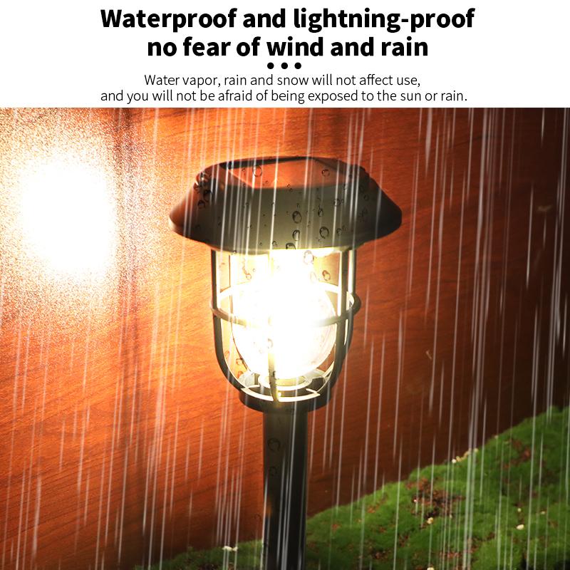 3 Modes Warm Solar Wall Lamp Outdoor Garden Courtyard Waterproof Decoration Street Light Human Body Induction Warm Light Lantern