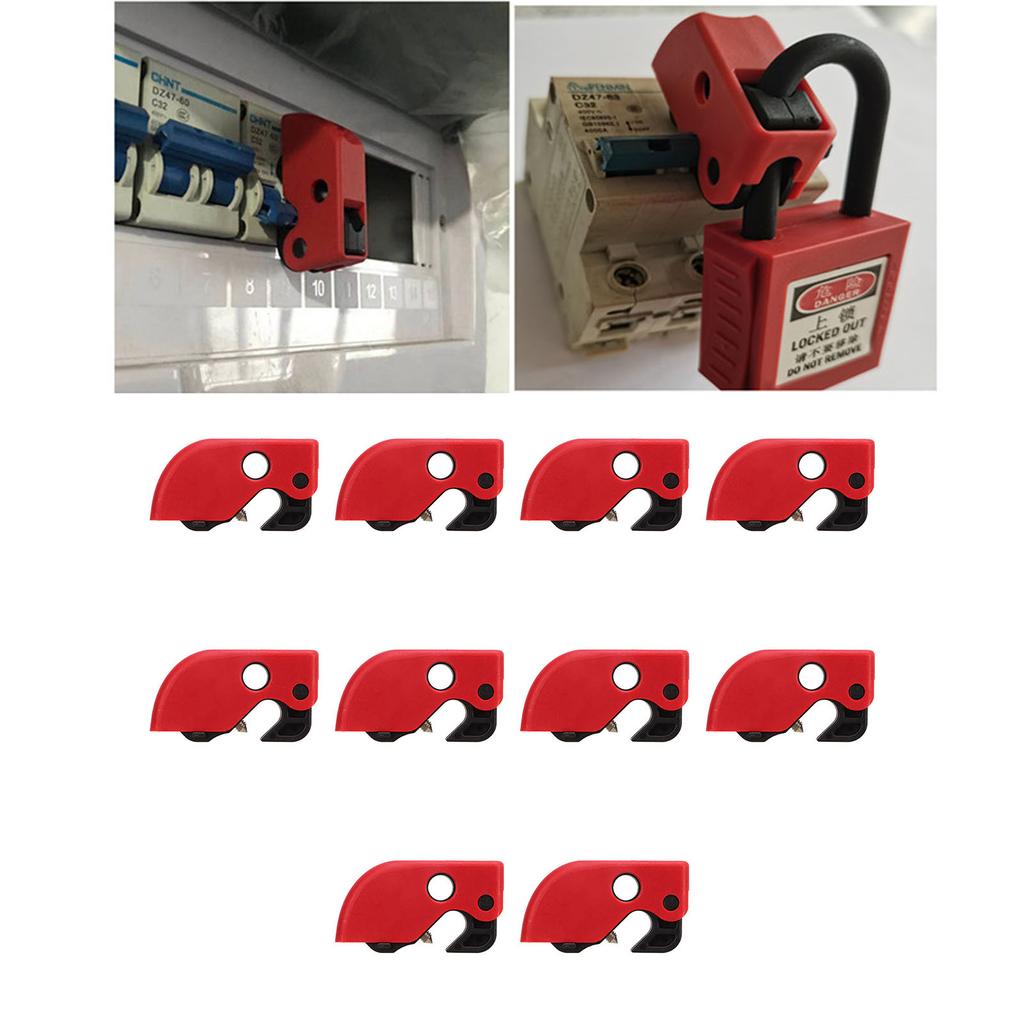 Circuit Breaker Lockout Device Clamp On Safety Lock Set Kit for Industrial Chemical Power Breaker Lockout Device