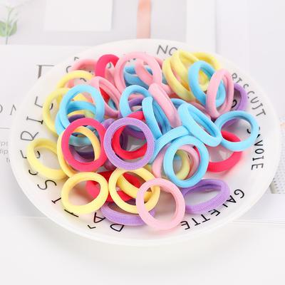 Children's Hair Thumb Hair Ring Baby Does Not Harm Hair Rubber Tendon Basic Small Towel Ring Color Head Rope