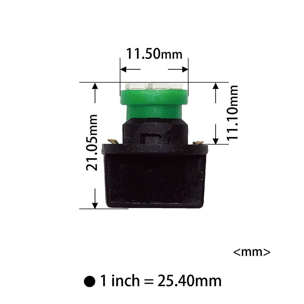 PA 10pcs T10 LED White 6000K Car Room Lamp/License Plate Light Interior Light 3528 LED Element Bulb 1/2" Socket