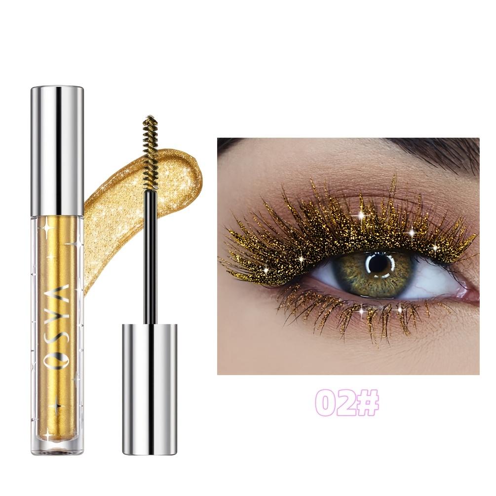Glittery Shimmering Mascara Waterproof And Smudge-Proof Curling And Eyelash Lengthening Makeup Tool for Music Festival