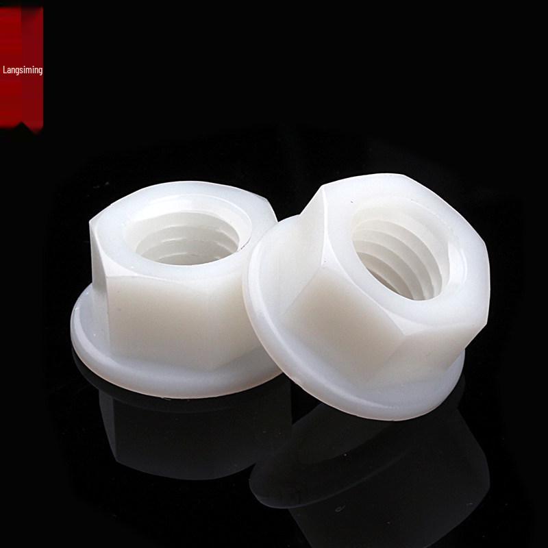 Nylon Hex Flange Nut with Washer, Insulation, Anti-Loosening Adhesive (M3-M12)