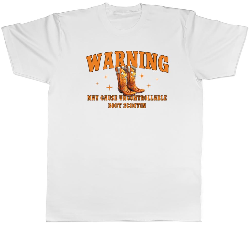 Warning Line Dancing Unisexs TShirt Funny Uncontrollable Boot Scootin Tee Gift