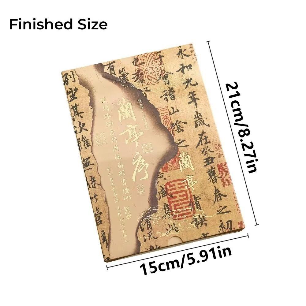 3D Stereoscopic DIY Book Lamp Fan Shaped Ancient Style Folding Night Light Handmade Simulation Art Book Light Material Kit