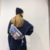 Sac de poitrine unisexe étanche élégant Couleur tendance Bloc de couleur Bandoulière Pour le cyclisme et le voyage