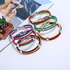Bracelet en Cuir PU Tressé pour Hommes Femmes