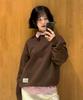 GENERALIDEA Unisex Club Fleece-Lined Sweatshirt [Brown] / Sbe4U02012