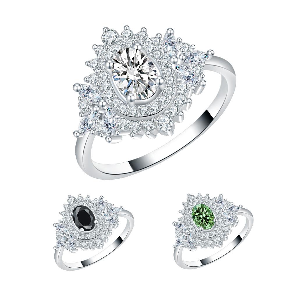 

Кольцо из серебра S925 пробы, женское кольцо из стерлингового серебра S925 пробы с муассанитом и бриллиантами, высококачественное модное цветное кольцо весом 1 карат с бриллиантами 9