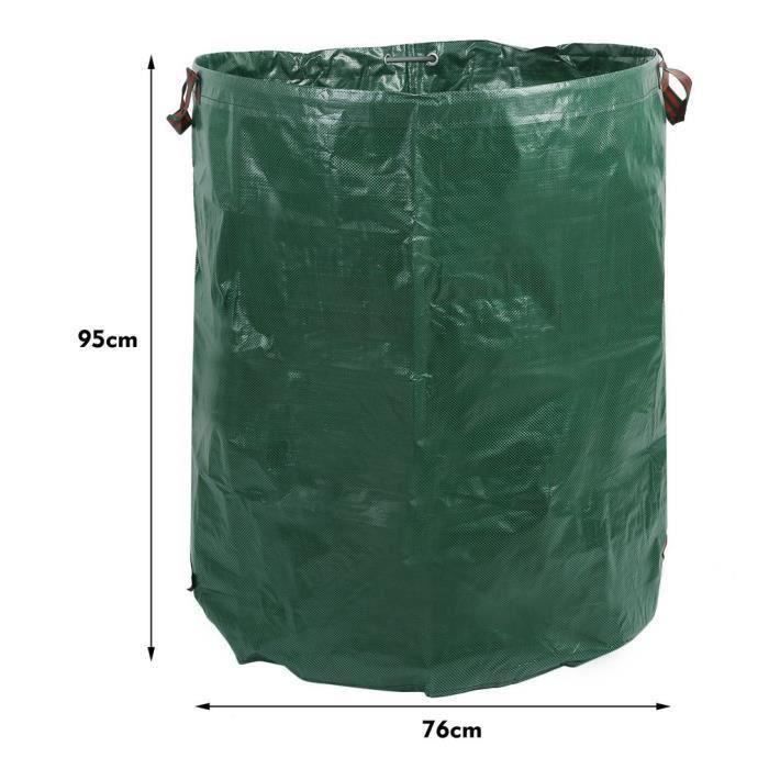 Saco Para Resíduos Verdes - LRNDQFEM - 272L - Inquebrável - Impermeável - Hipoalergénico