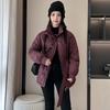 2025 winter short cotton-padded female student new Korean version loose cotton-padded jacket trendy waist thickened cotton-padded jacket