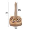 Rotating Wooden Yarn Rack Detachable Yarn Distributor With Bearings Anti-Slip Base Stand Dispenser For Crocheting Knitting