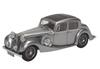 OXFORD Jaguar Diecast Model Car 1/43 Jaguar SS 2.5 L (Metallic Gray) [Parallel Import]