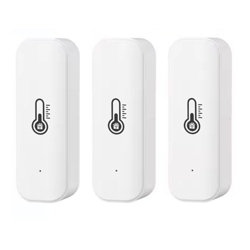 Tuya Wifi Smart Temperature Humidity Sensor 3Pcs Indoor APP Controlled Monitoring For Alexa Google Home Assistant