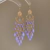 Retro ethnic style round hollow earrings Bohemian temperament elegant earrings niche fashion light luxury earrings women