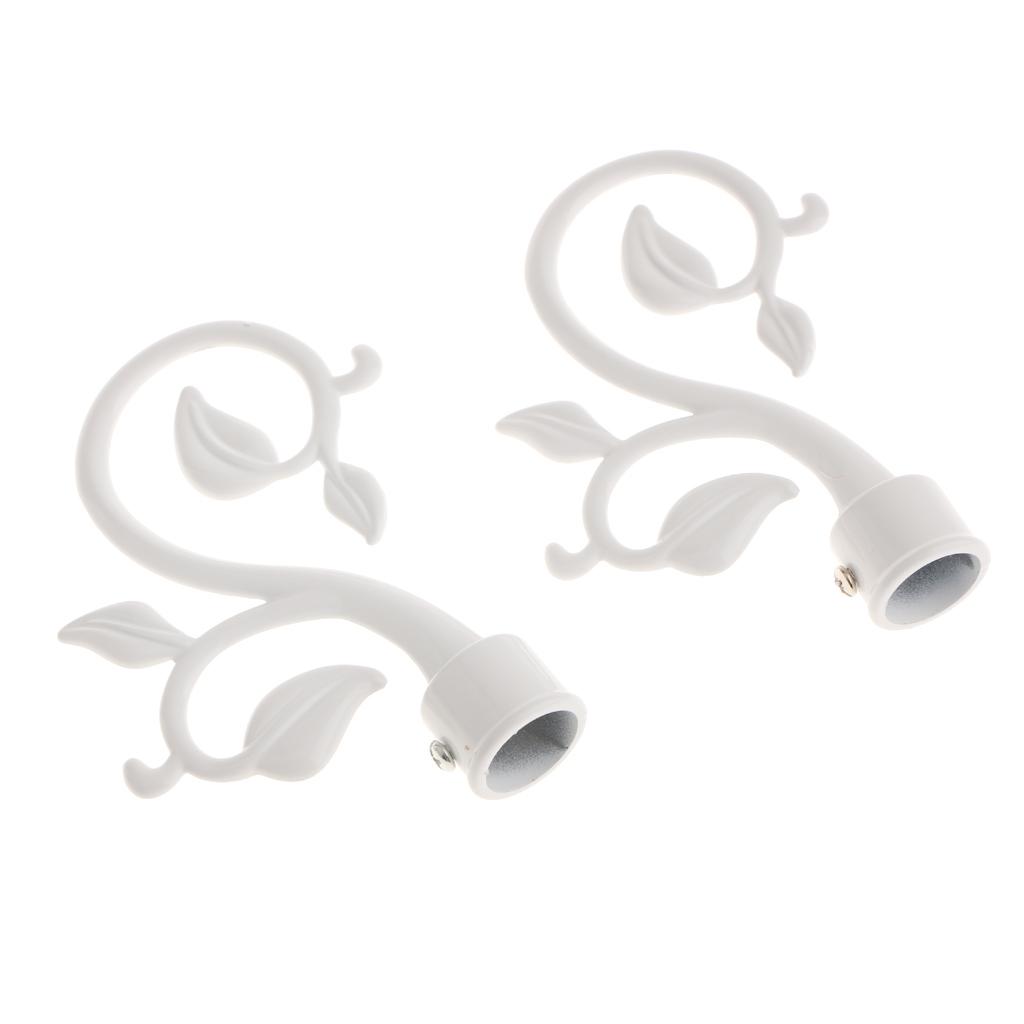 Curtain Recess Brackets Drapery Pole Ornament For 22mm Poles