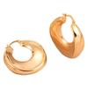 Full-glossy Concave-convex Hollow Earrings C-shaped Earrings 2026 New Simple and Fashionable High-end Earrings for Women