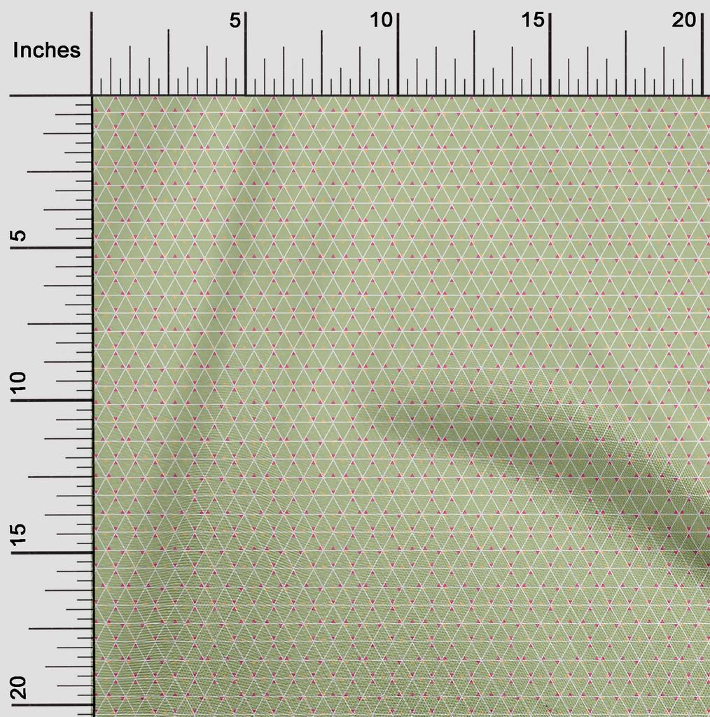 oneOone Cotton Flex Fabric Triangle Geometric Print Fabric By The Yard 40 Inch