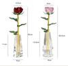 Exquisite Mini Colorful Crystal Rose Flower Vase Ornament Gift