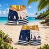 Herren Strandshorts Hawaiianische Badeshorts für den Sommer