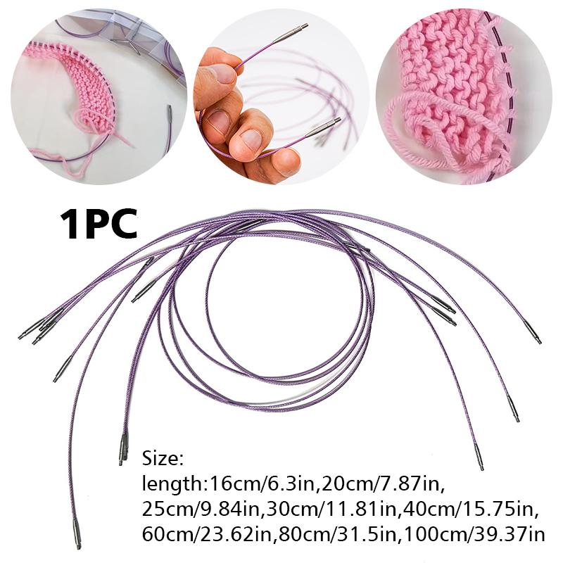 1PC Stainless Steel Disassembly Accessory Rope Rotating Needle Weaving Tool DIY Nylon Detachable Circular Needle Multi-functional