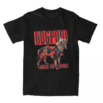 Dogpool Smells Trouble T Shirt Versatile Short Sleeve Funny Cute Harajuku Short Sleeve Cotton T-shirt Casual Leisure Unisex Tops