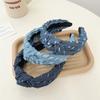 Headdress Cowboy Hair Hoop Denim Cloth Denim Knotted Headband Cowboy Hair Bands  Ladies/Girls