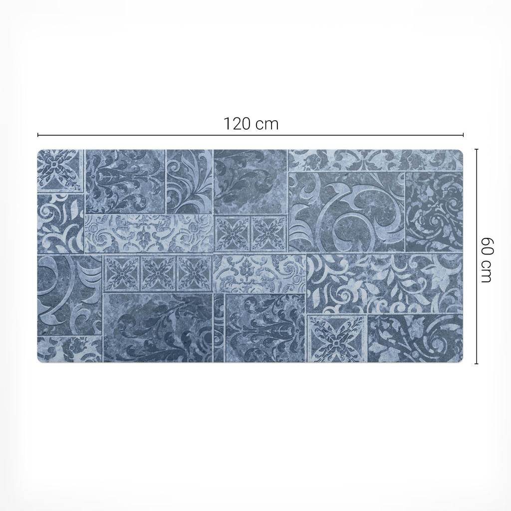 Mata Ochronna Na Blat Do Firmy Biura Pracy Ornamentowe Kafelki 120X60 Cm