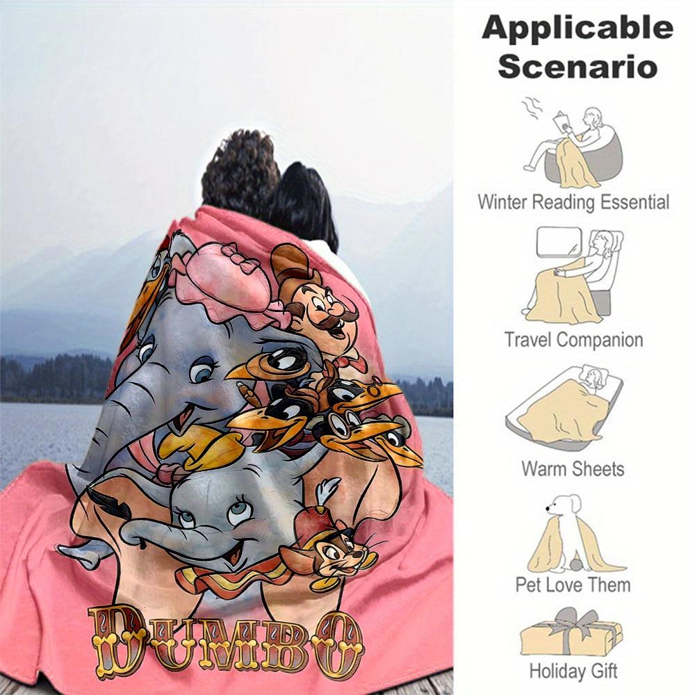 1pc, Dumbo Blanket Soft Throw for Home Decor, Gift Idea for Family and Friend, Seasonal Use, Living Room, Travel