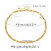 French Paperclip Chain 18k Gold Plated Brass Minimalist Necklace For Women
