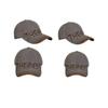 Letter Gray Baseball Cap for Women, Wide Brim, Large Face, Duckbill Cap, Large Head Circumference Hat