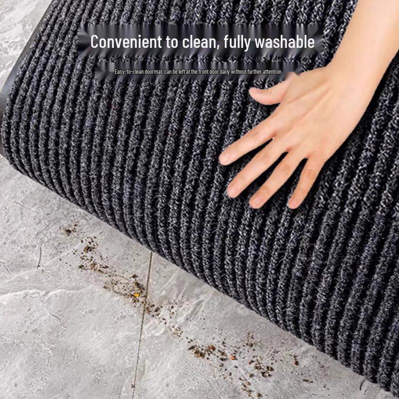Commercial Double-Stripe Anti-Slip Entryway Floor Mat