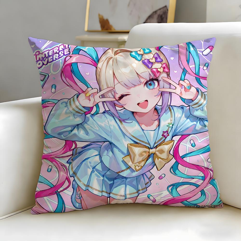 popular game Needy Streamer Overload Cushion Cover Soft EasyWash Pillow Case Versatile for Couch Bed Travel and Office