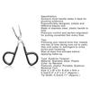 Excellent Scissors Flat Tip Eyebrow Tweezers Clamp Clipper Makeup Removal Tool
