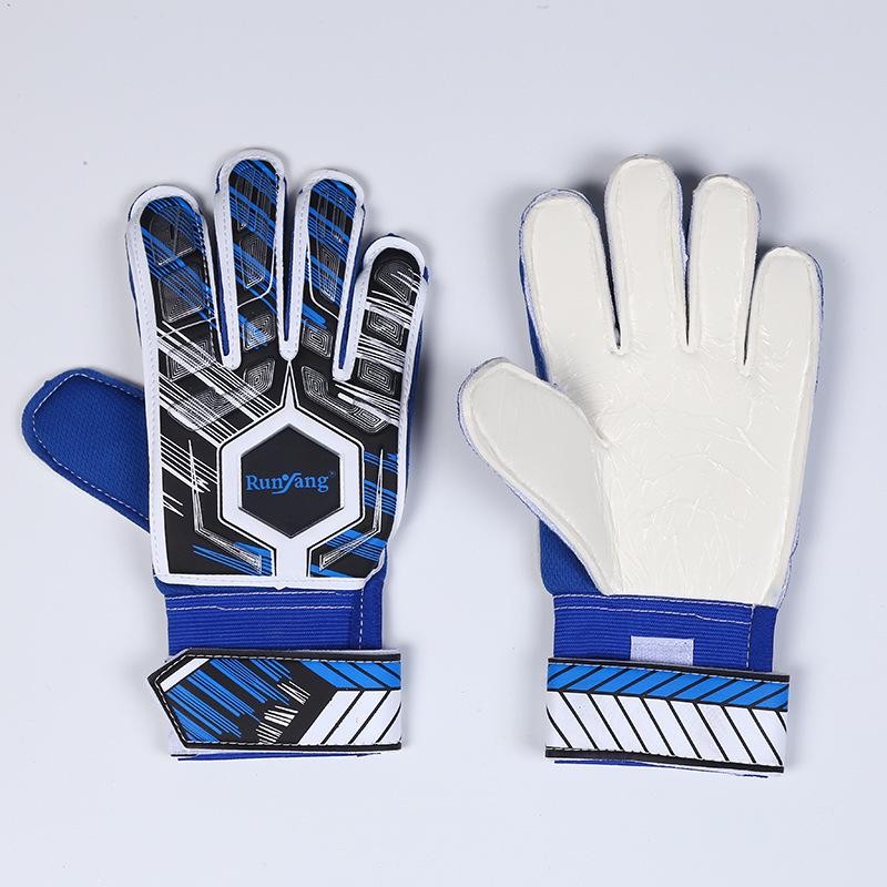 Kids' & Adults' Goalkeeper Gloves with Finger Protection - Anti-collision, Anti-slip, Wear-resistant Latex for Training & Matches.