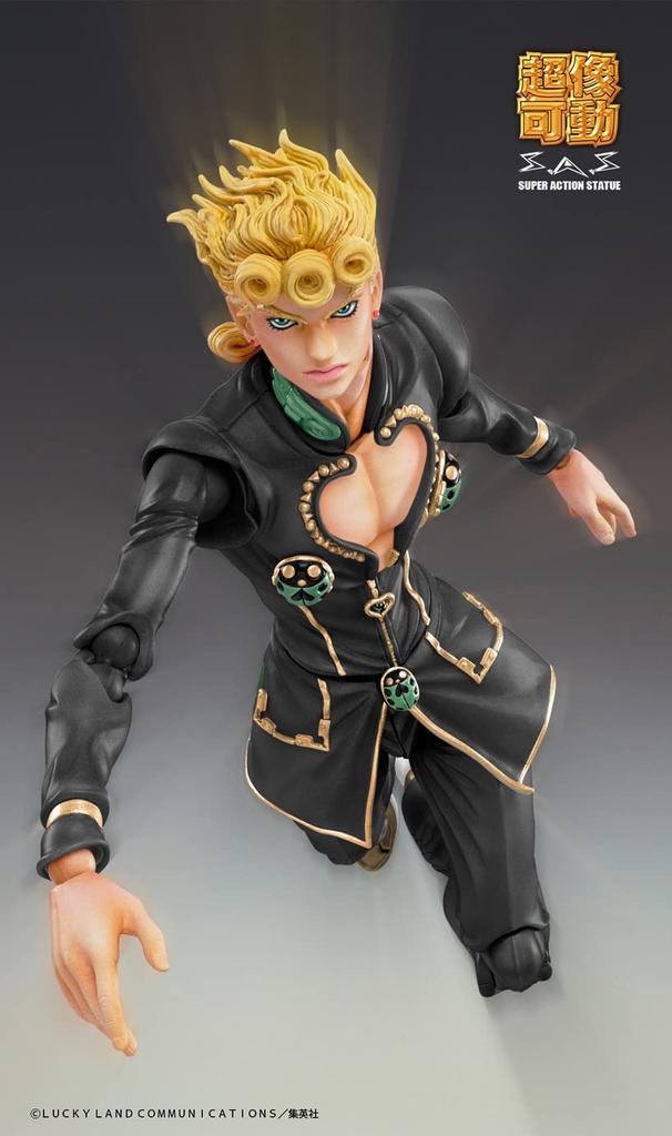 Super Movable Figure Bizarre Adventure Part Giovanna Approximately 150mm PVC ABS Nylon Painted Movable Figure "JoJo's 5" "Giorno Ver.BLACK" & &