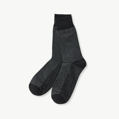 Formal Jacquard Ankle Socks Black 17WZDSCCSB