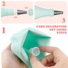 Piping Bags and Tips Set Cake DIY Decorating Kit with Stainless Steel Nozzle Reusable Silicone Pastry Cake Decorating Tools