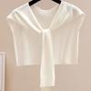 Cloak Knitted Shawl Cape Knitted Scarf Elegant Fake Collar  Scarf Accessories