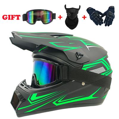 Casco da motocross da uomo 24 stili Caschi da moto fuoristrada professionali Casco integrale da bicicletta DOT approvato 1 + 3 pezzi