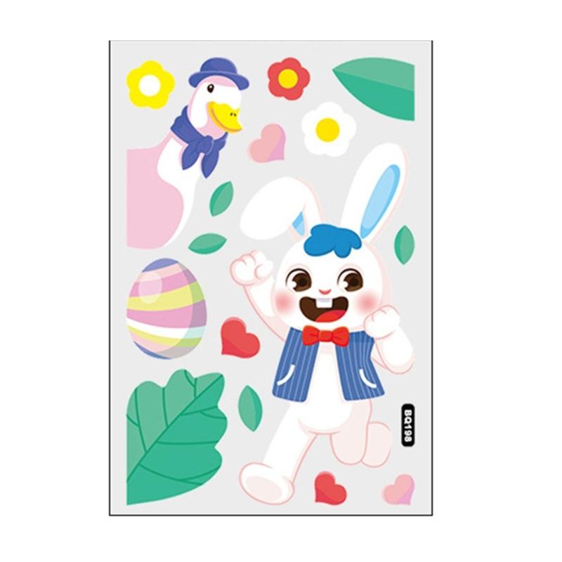 

Festive Easter Glass Sticker Create Delight Atmospheres in Your Home Classroom