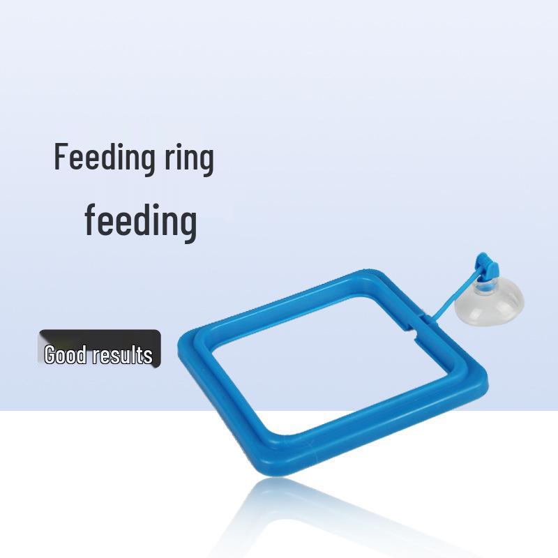 Aquarium Fish Feeding Circle Ring and Feeder Square