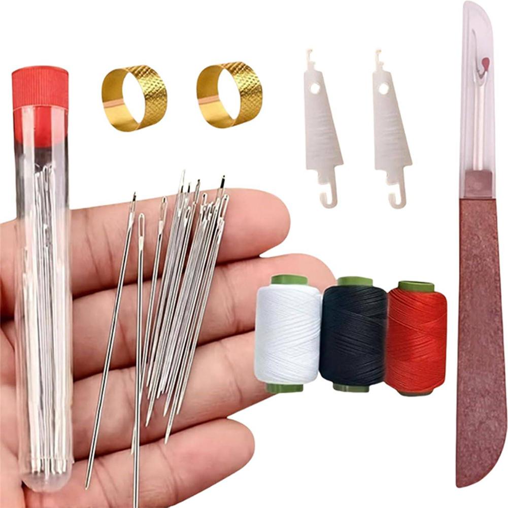 37PCS Needles Thread Hand Repair Tools Sewing Kit Sewing Needles Set for Adults Beginners