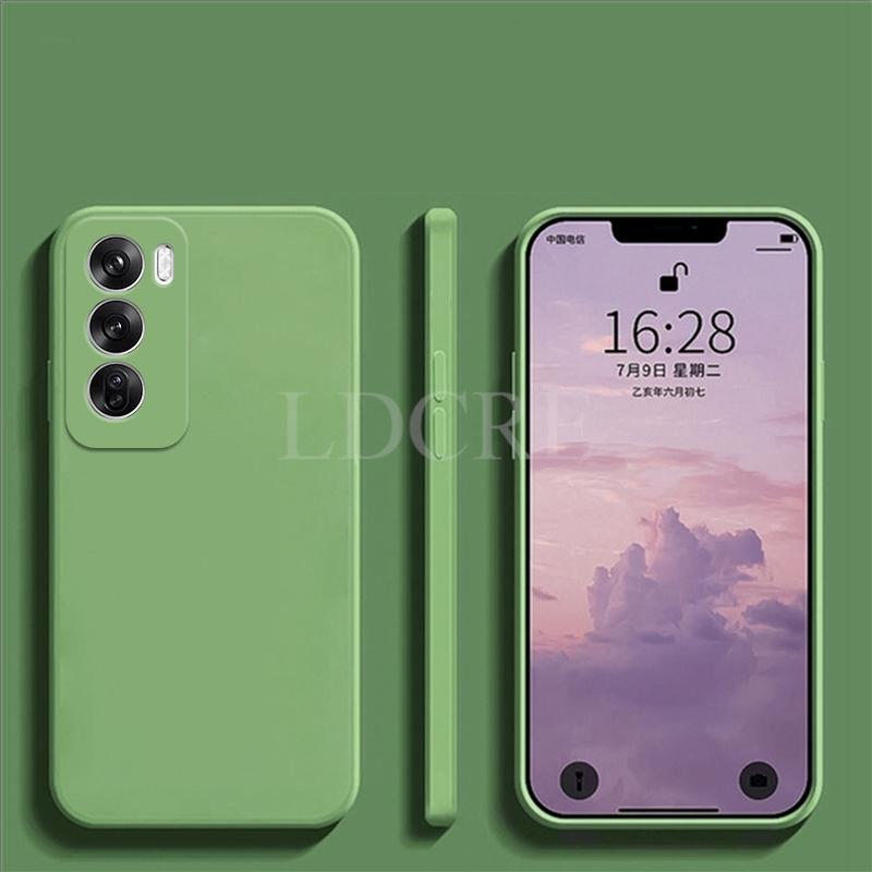 Für OPPO Reno 12 Pro Hülle Flüssigsilikonhülle Reno 12 Pro Hülle TPU Weichgummi Schutzhülle Reno 12 Pro Hülle